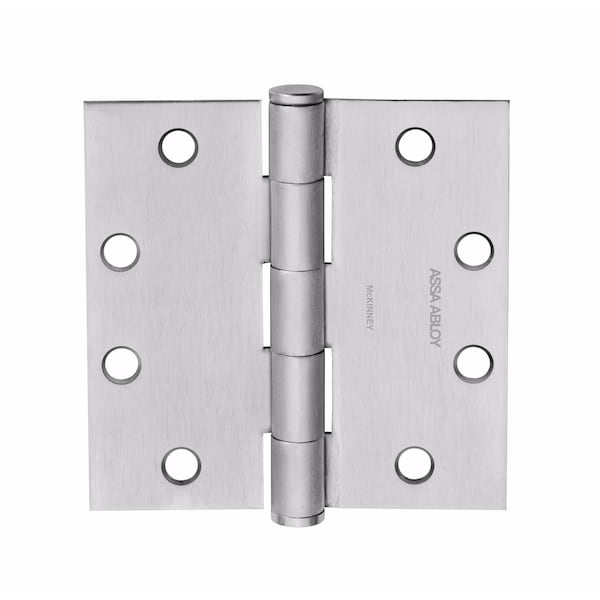 Mckinney Hinges McKinney 4-1/2inx4-1/2in Square Corner Standard Weight Five Knuckle Hinge # 55755 Satin Chrome T271441226D - main